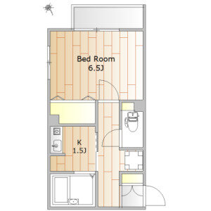 1K Apartment in Nozawa - Setagaya-ku Floorplan