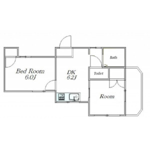 2DK Apartment in Mishuku - Setagaya-ku Floorplan