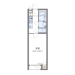 1K Apartment in Taima - Sagamihara-shi Minami-ku Floorplan
