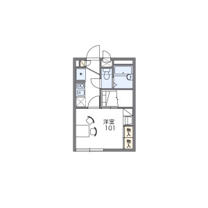1K Apartment in Tsuruma - Machida-shi Floorplan