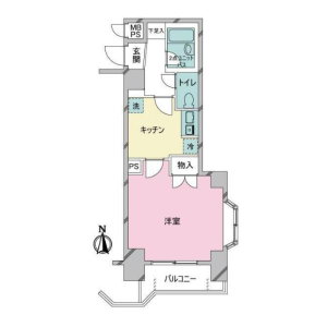 1K {building type} in Matsugaya - Taito-ku Floorplan