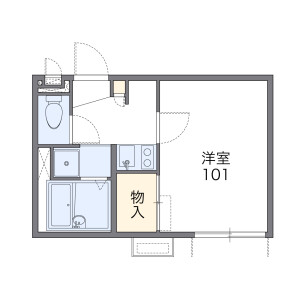1K Apartment in Tokida - Ueda-shi Floorplan