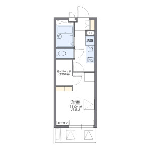1K Mansion in Juichibancho - Nagoya-shi Nakagawa-ku Floorplan