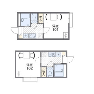 1K Apartment in Nishikicho - Warabi-shi Floorplan