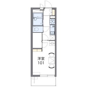 1K Mansion in Bessho - Saitama-shi Minami-ku Floorplan