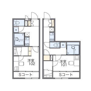 1K Apartment in Nishisakuracho - Nagoya-shi Minami-ku Floorplan