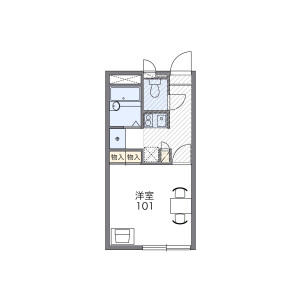1K Apartment in Nishikawashimacho - Yokohama-shi Asahi-ku Floorplan
