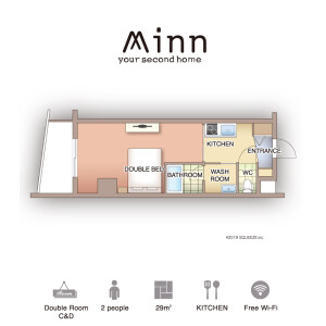 Minn Juso - Serviced Apartment, Osaka-shi Yodogawa-ku Floorplan