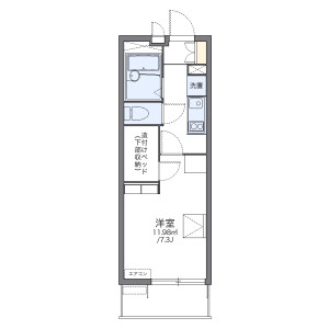 1K Mansion in Fujiwara - Funabashi-shi Floorplan