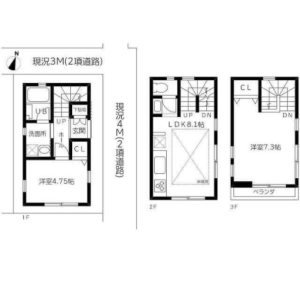 2LDK {building type} in Futabacho - Yokohama-shi Minami-ku Floorplan