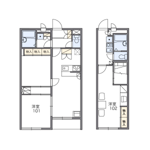 1K Apartment in Tobitakyu - Chofu-shi Floorplan