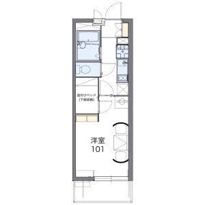 1K Mansion in Enjucho - Nagoya-shi Meito-ku Floorplan
