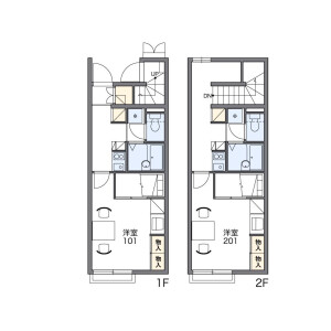 1K Apartment in Yamagawacho - Ashikaga-shi Floorplan