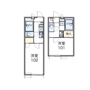 1K Apartment in Shimo - Kita-ku Floorplan