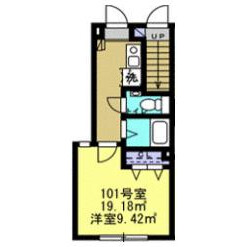 1K Apartment in Tamagawadai - Setagaya-ku Floorplan
