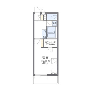 1K Mansion in Miharacho - Higashimatsuyama-shi Floorplan