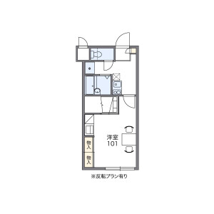 1K Mansion in Hinodecho - Kurashiki-shi Floorplan