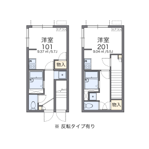 1R Apartment in Nakaochiai - Shinjuku-ku Floorplan