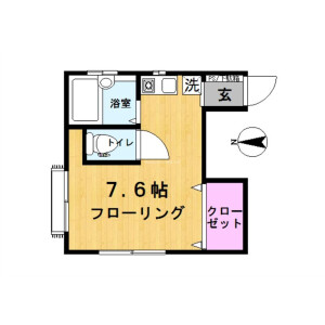 1R Mansion in Kameari - Katsushika-ku Floorplan
