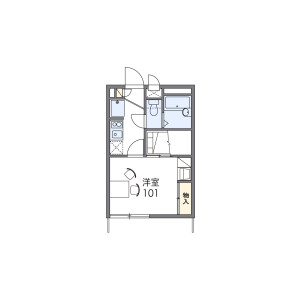 1K Apartment in Tokiwamachi - Machida-shi Floorplan