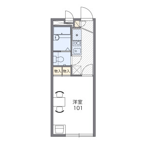 1K Apartment in Hinominami - Yokohama-shi Konan-ku Floorplan