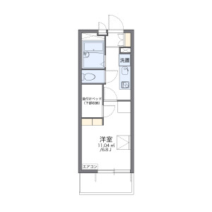 1K Mansion in Higashikashiwagaya - Ebina-shi Floorplan