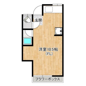1R Apartment in Kuji - Kawasaki-shi Takatsu-ku Floorplan