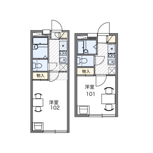 1K Apartment in Niizo - Toda-shi Floorplan