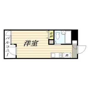 1R Mansion in Akabanekita - Kita-ku Floorplan