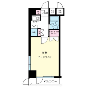 1K Mansion in Ida nakanocho - Kawasaki-shi Nakahara-ku Floorplan