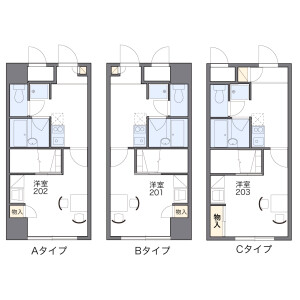 1K Mansion in Demmacho - Utsunomiya-shi Floorplan