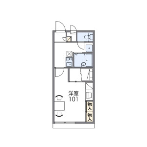 1K Mansion in Aramoto shimmachi - Higashiosaka-shi Floorplan