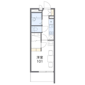 1K Mansion in Yagumo nishimachi - Moriguchi-shi Floorplan