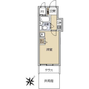 1K {building type} in Yoyogi - Shibuya-ku Floorplan