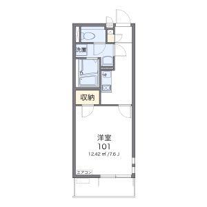 1K Mansion in Oka - Asaka-shi Floorplan