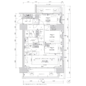 3LDK Mansion in Hatsudai - Shibuya-ku Floorplan