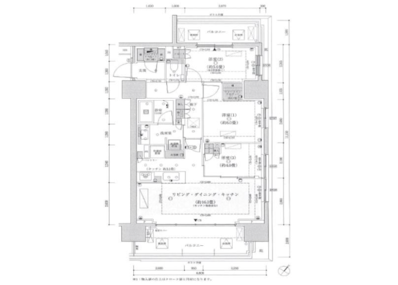 3LDK Apartment to Buy in Shibuya-ku Floorplan