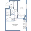 1DK Apartment to Buy in Bunkyo-ku Floorplan