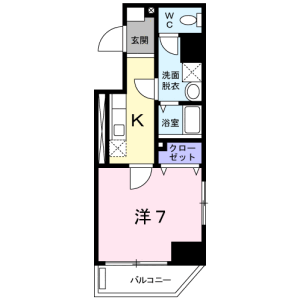 1K Mansion in Kachidoki - Chuo-ku Floorplan