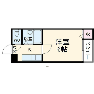 1K Mansion in Hattori hommachi - Toyonaka-shi Floorplan