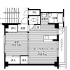 1LDK Apartment to Rent in Fukuyama-shi Floorplan