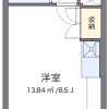 1R Apartment to Rent in Ome-shi Floorplan