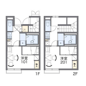 1K Apartment in Oshitatecho - Fuchu-shi Floorplan