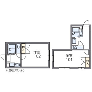 1K Apartment in Minamihirano - Saitama-shi Iwatsuki-ku Floorplan