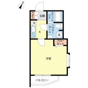 1K Mansion in Kyuden - Setagaya-ku Floorplan