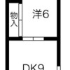 2LDK Apartment to Rent in Fujiidera-shi Floorplan
