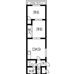 2LDK Mansion in Sawada - Fujiidera-shi Floorplan