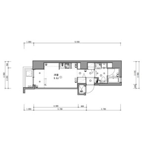 1R Mansion in Shiba(4.5-chome) - Minato-ku Floorplan