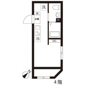 1R Mansion in Koyama - Shinagawa-ku Floorplan