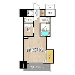 1K Mansion in Ikutama teramachi - Osaka-shi Tennoji-ku Floorplan
